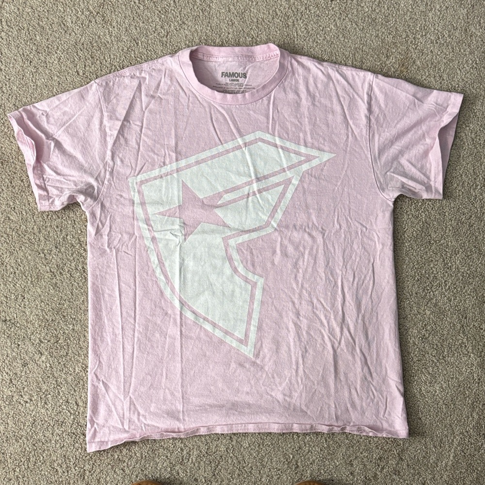 Famous Stars & Straps Light Pink Logo Tee